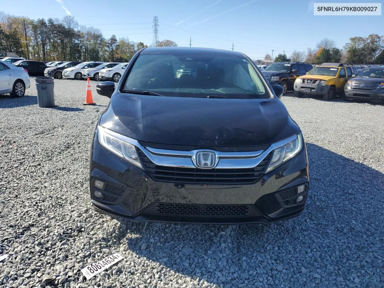 2019 Honda Odyssey Exl VIN: 5FNRL6H79KB009027 Lot: 80528274