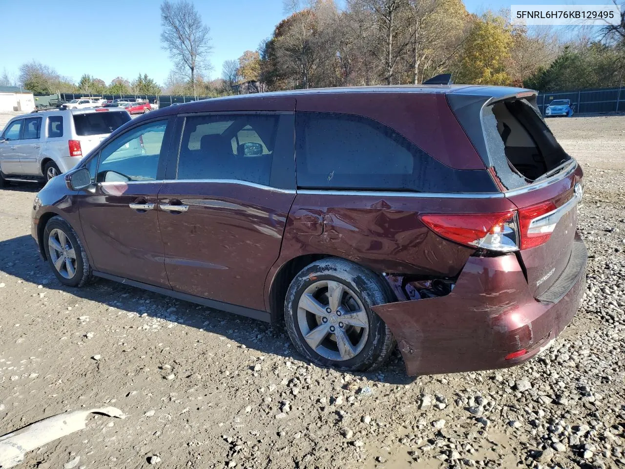 2019 Honda Odyssey Exl VIN: 5FNRL6H76KB129495 Lot: 80982984