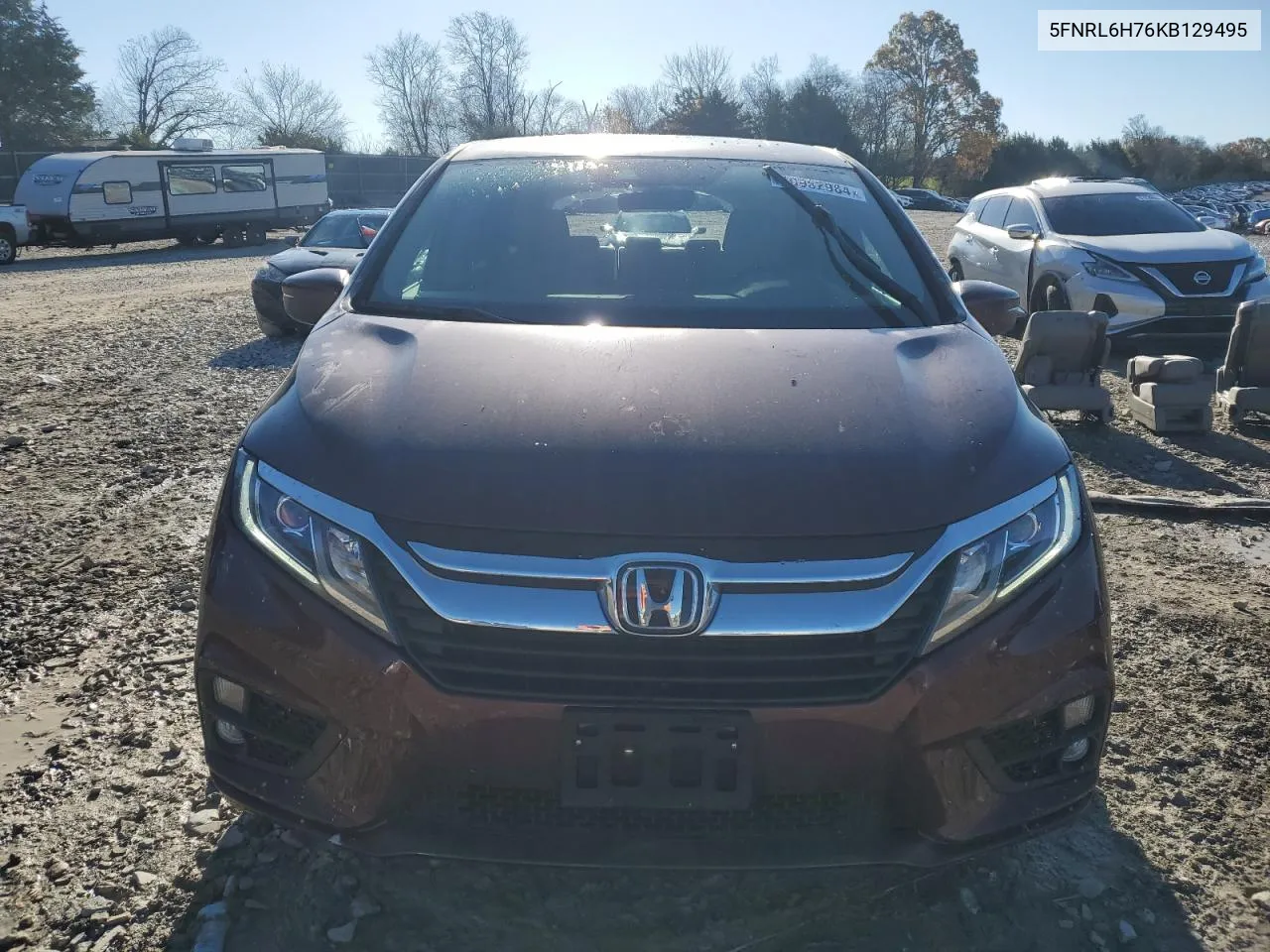 2019 Honda Odyssey Exl VIN: 5FNRL6H76KB129495 Lot: 80982984