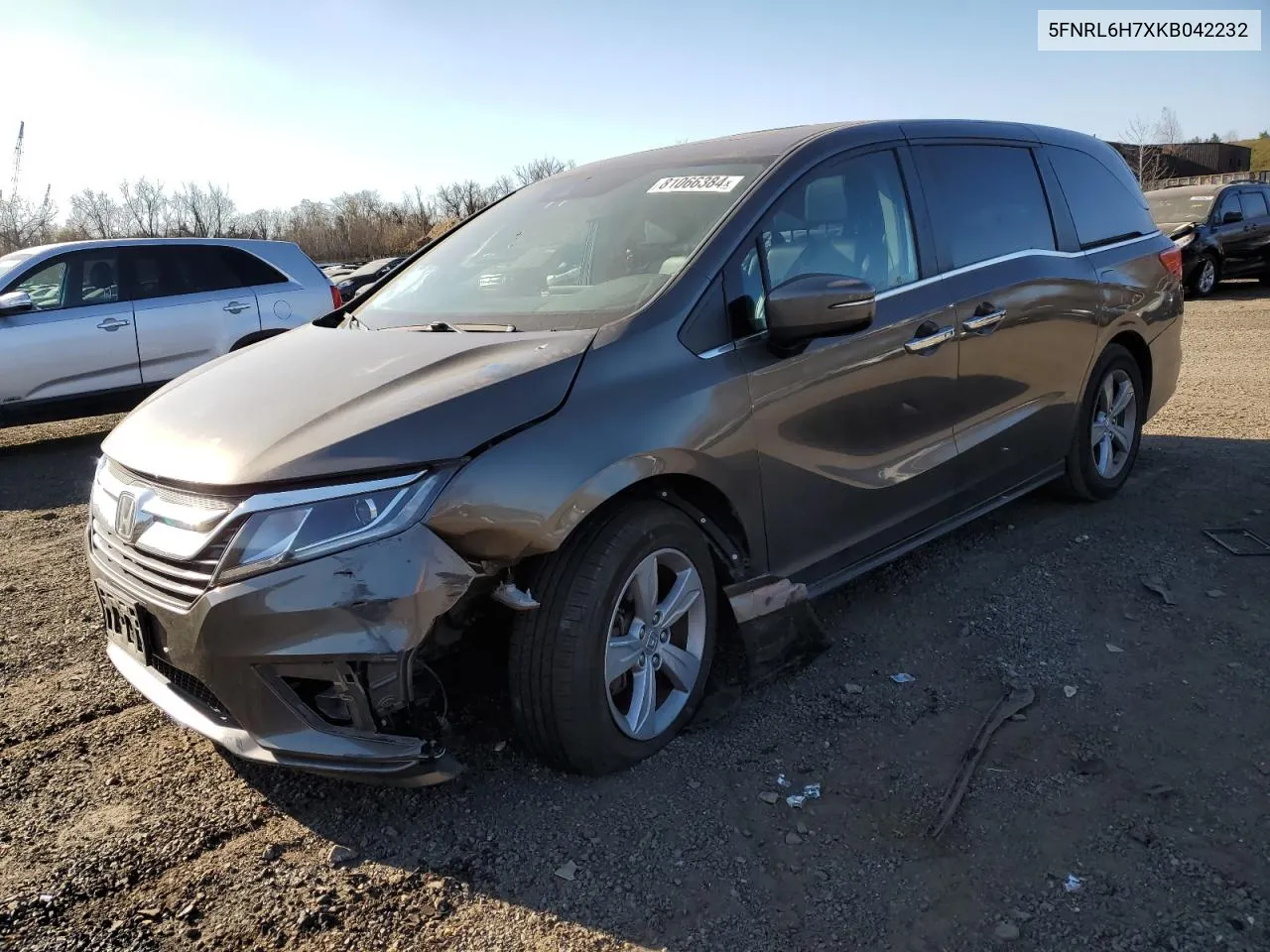 2019 Honda Odyssey Exl VIN: 5FNRL6H7XKB042232 Lot: 81066384