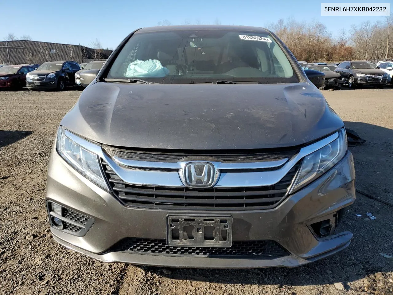 2019 Honda Odyssey Exl VIN: 5FNRL6H7XKB042232 Lot: 81066384