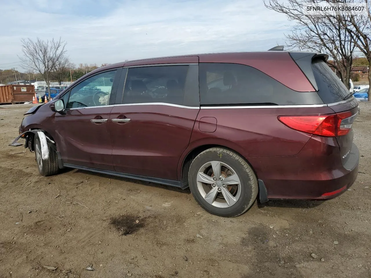 2019 Honda Odyssey Exl VIN: 5FNRL6H76KB084607 Lot: 81272164