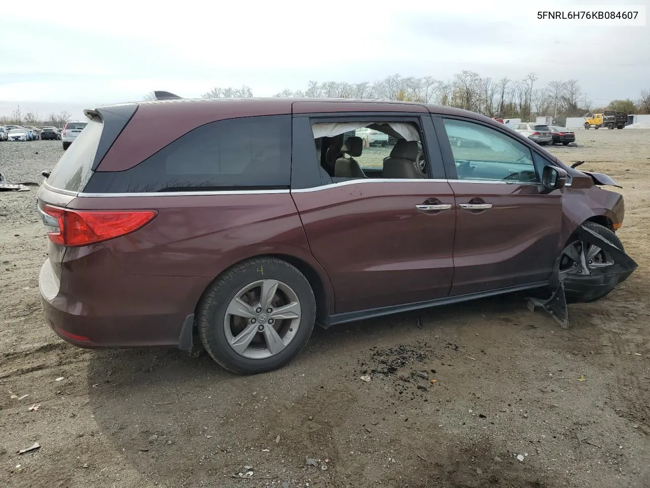 2019 Honda Odyssey Exl VIN: 5FNRL6H76KB084607 Lot: 81272164