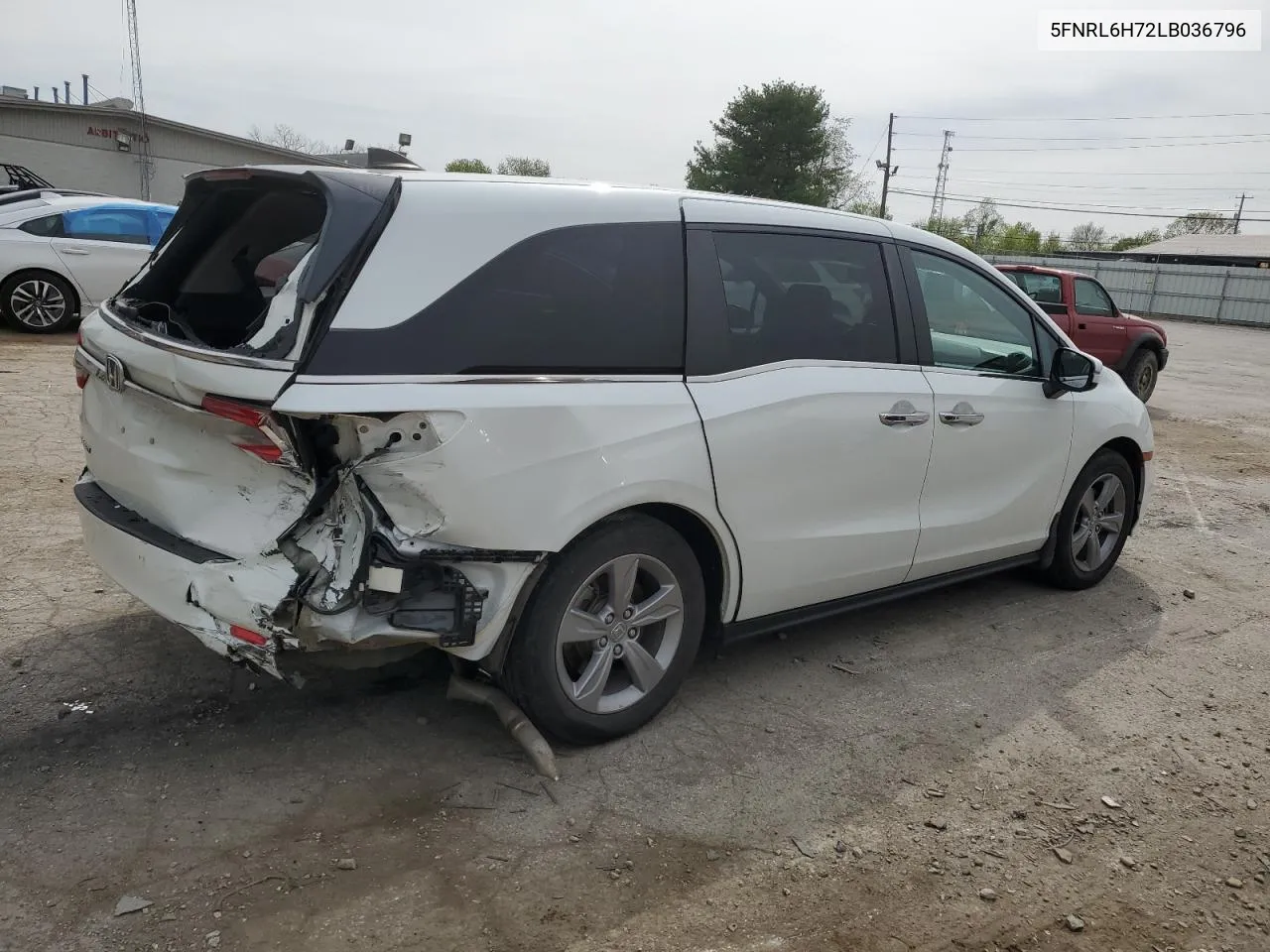 2020 Honda Odyssey Exl VIN: 5FNRL6H72LB036796 Lot: 52120594