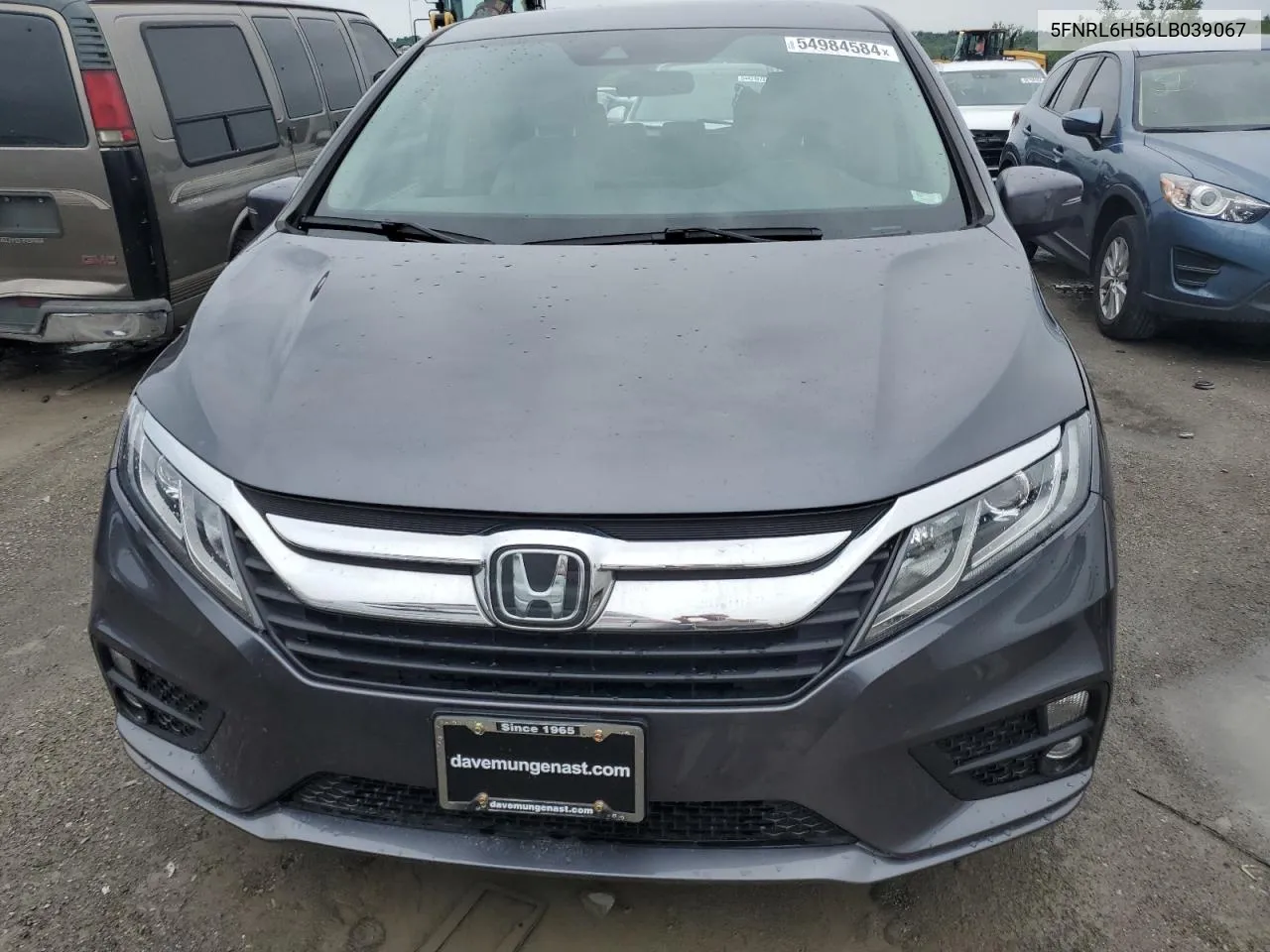 2020 Honda Odyssey Ex VIN: 5FNRL6H56LB039067 Lot: 54984584