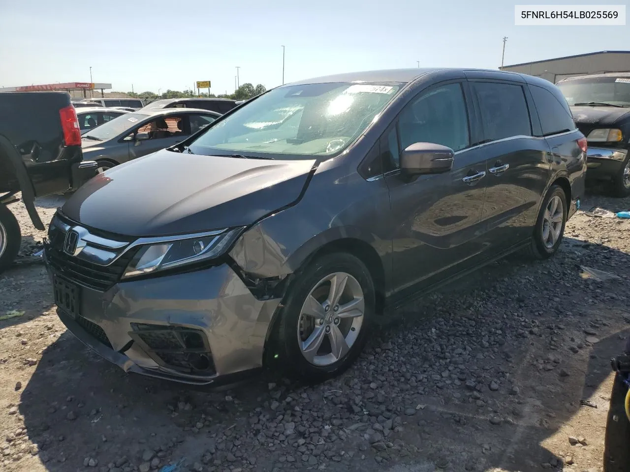 2020 Honda Odyssey Ex VIN: 5FNRL6H54LB025569 Lot: 60495574