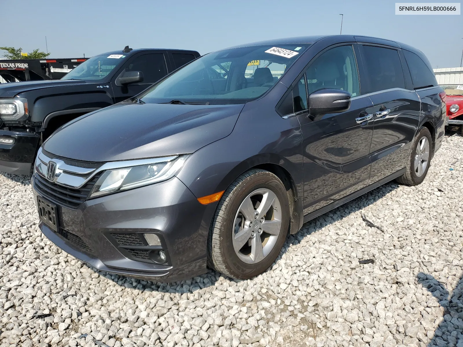 2020 Honda Odyssey Ex VIN: 5FNRL6H59LB000666 Lot: 64645124