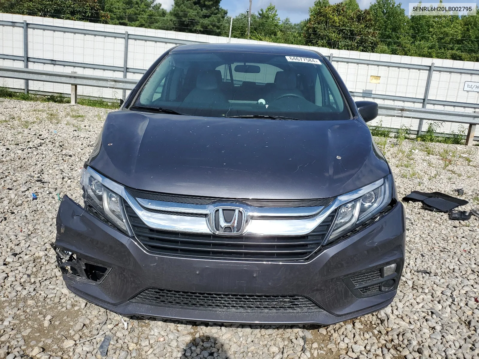 2020 Honda Odyssey Lx VIN: 5FNRL6H20LB002795 Lot: 64677584