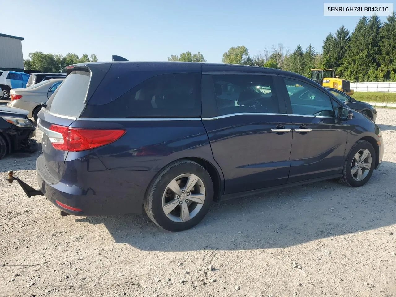 2020 Honda Odyssey Exl VIN: 5FNRL6H78LB043610 Lot: 66485724