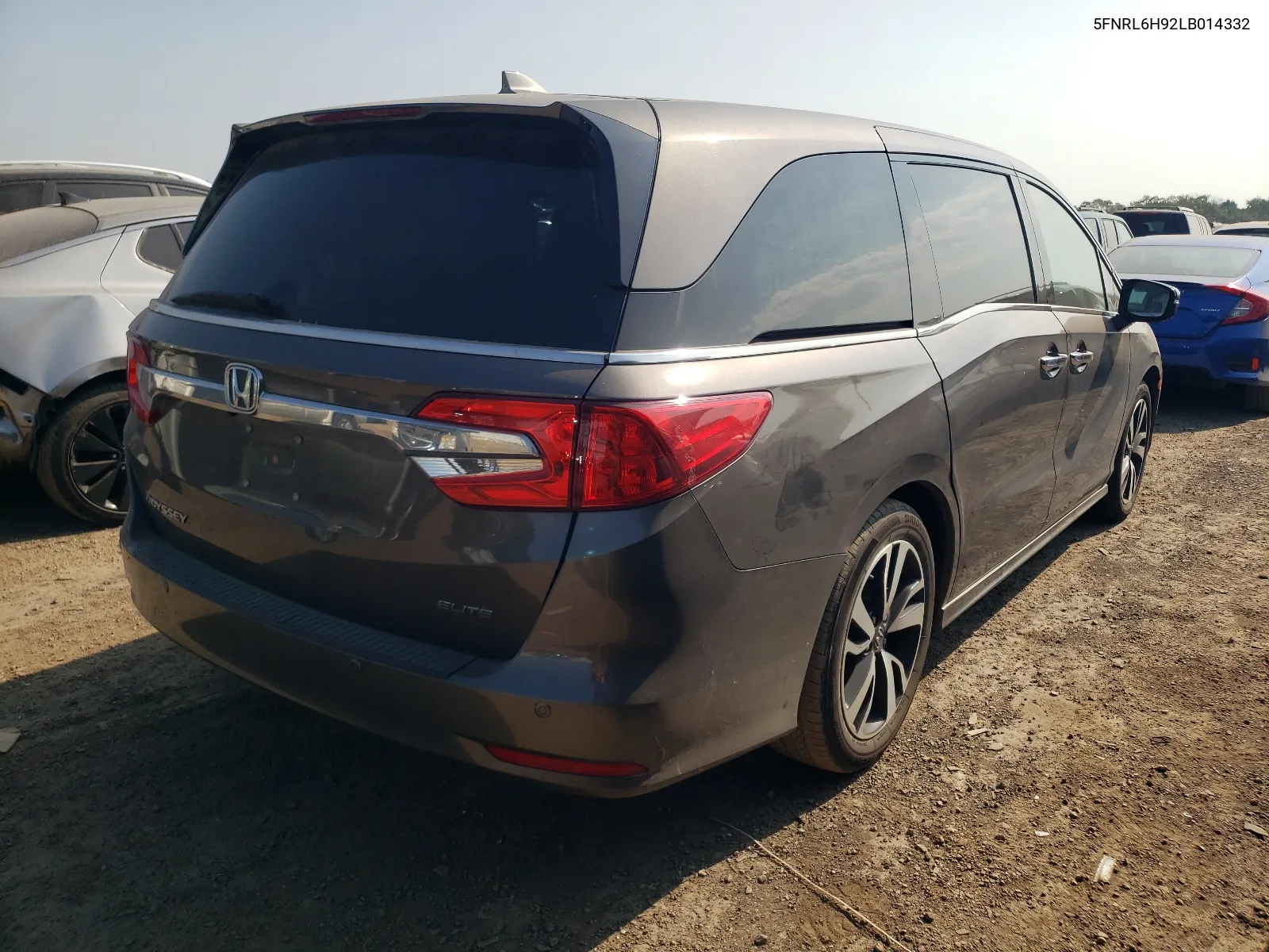 2020 Honda Odyssey Elite VIN: 5FNRL6H92LB014332 Lot: 68643964