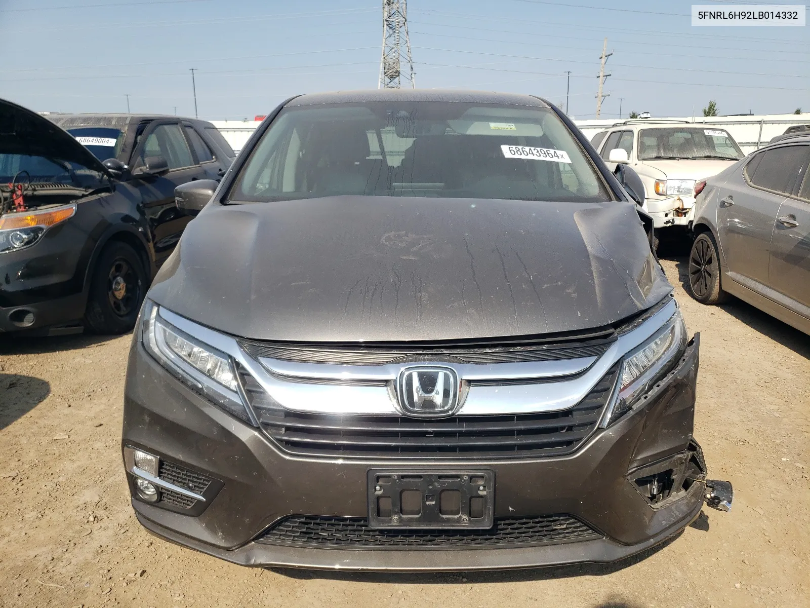 5FNRL6H92LB014332 2020 Honda Odyssey Elite