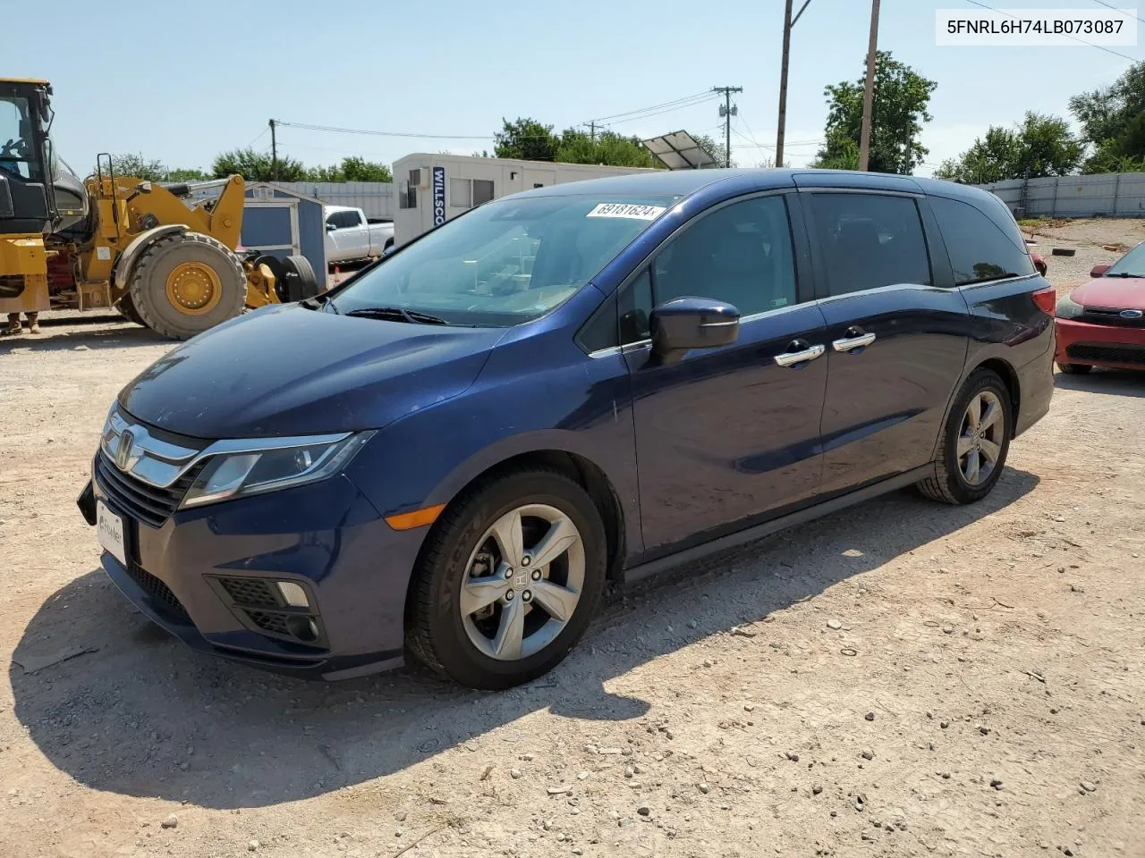 2020 Honda Odyssey Exl VIN: 5FNRL6H74LB073087 Lot: 69181624