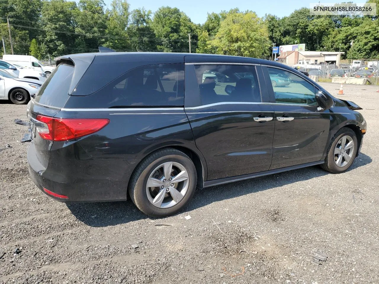 2020 Honda Odyssey Ex VIN: 5FNRL6H58LB058266 Lot: 70287154