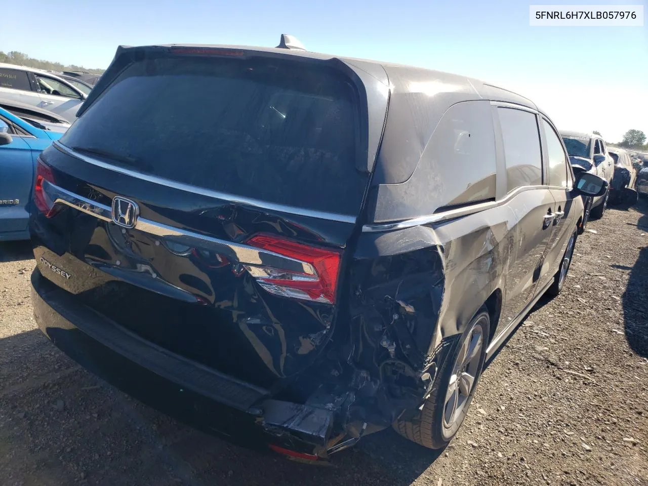 2020 Honda Odyssey Exl VIN: 5FNRL6H7XLB057976 Lot: 70327814