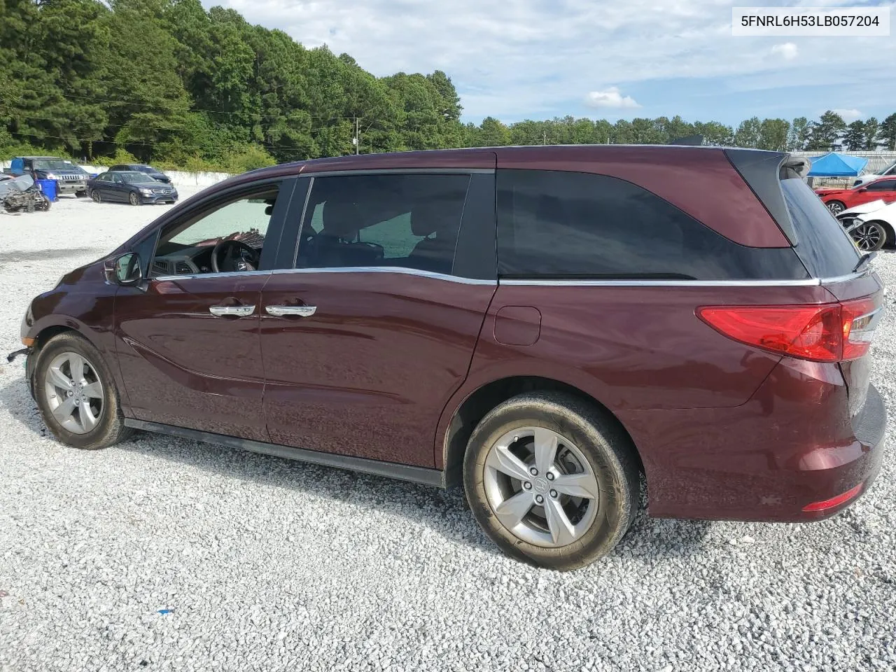 2020 Honda Odyssey Ex VIN: 5FNRL6H53LB057204 Lot: 70409954