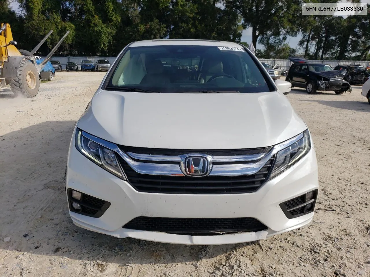 2020 Honda Odyssey Exl VIN: 5FNRL6H77LB033330 Lot: 71002984