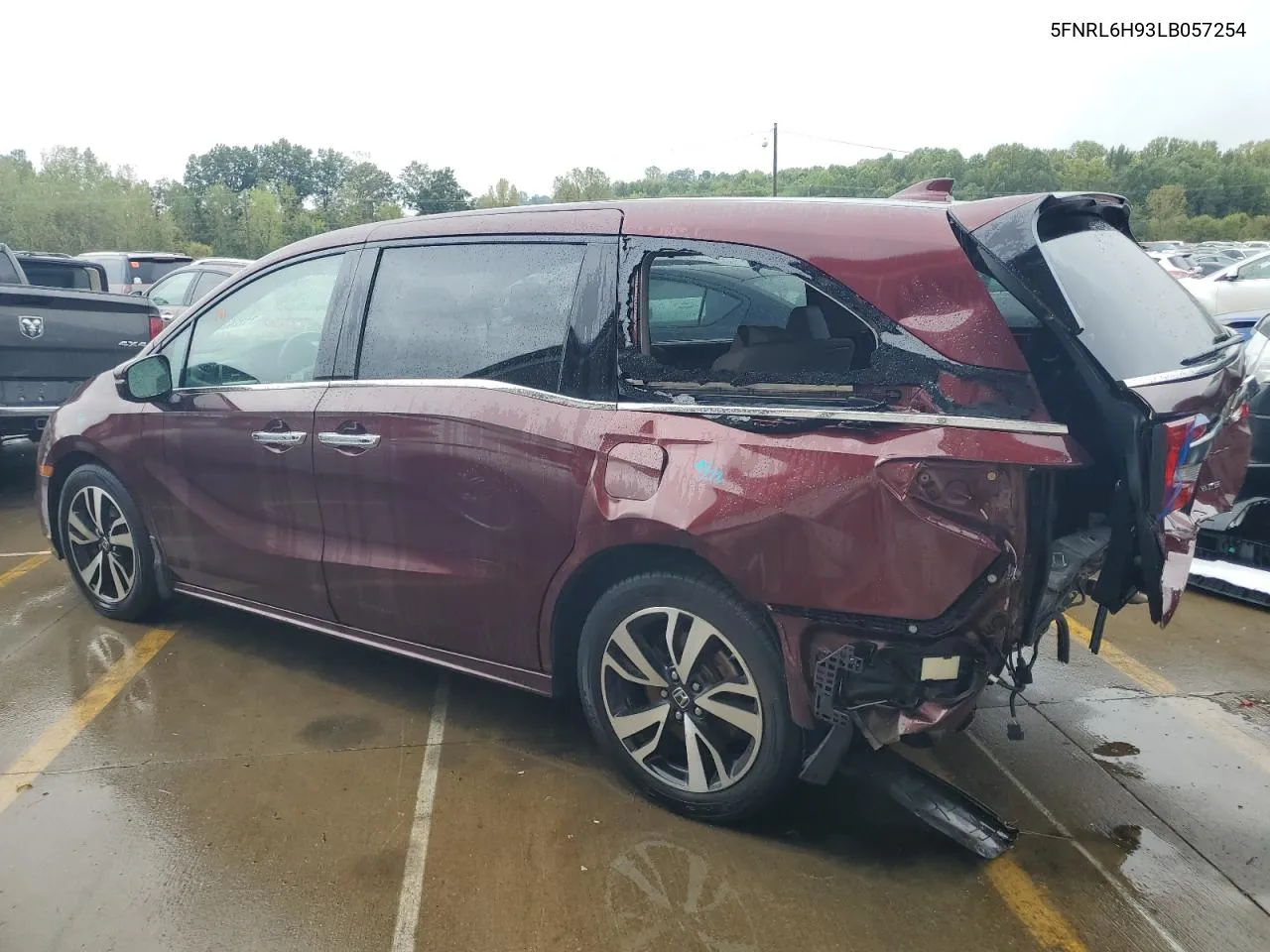 2020 Honda Odyssey Elite VIN: 5FNRL6H93LB057254 Lot: 71269284