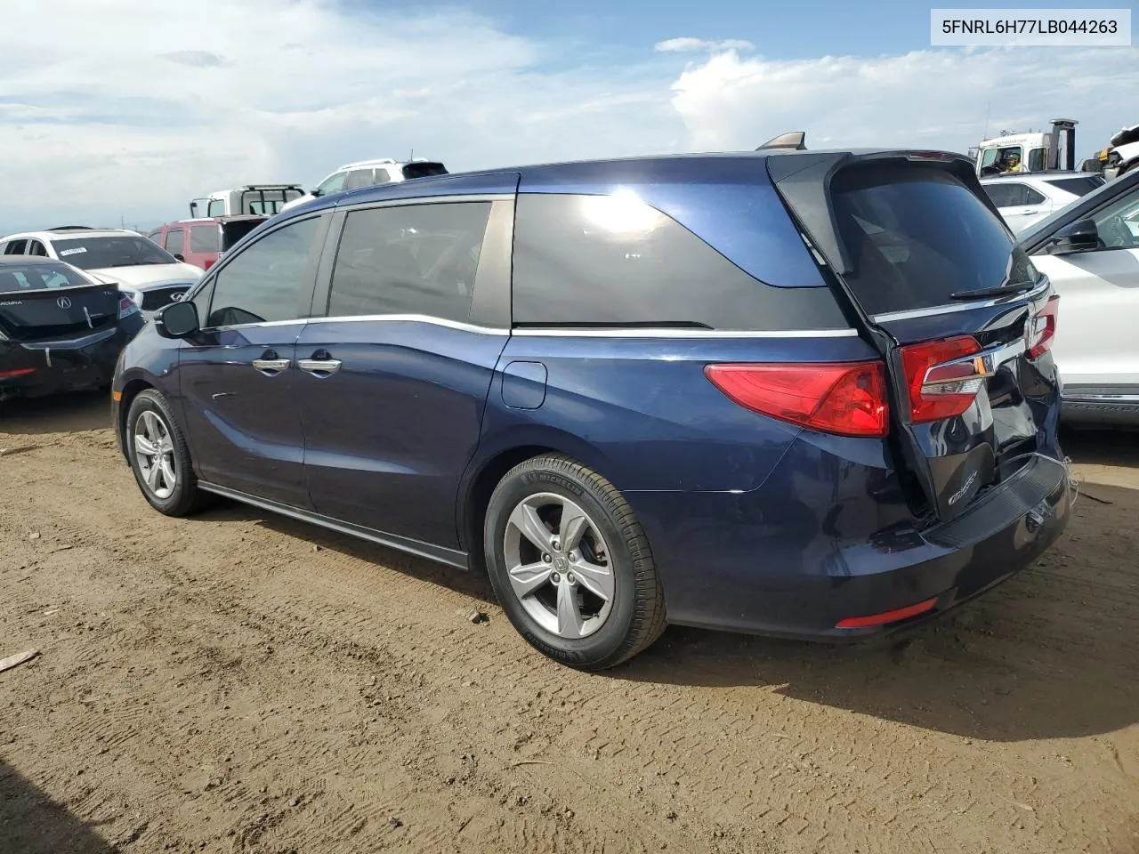 2020 Honda Odyssey Exl VIN: 5FNRL6H77LB044263 Lot: 71368894