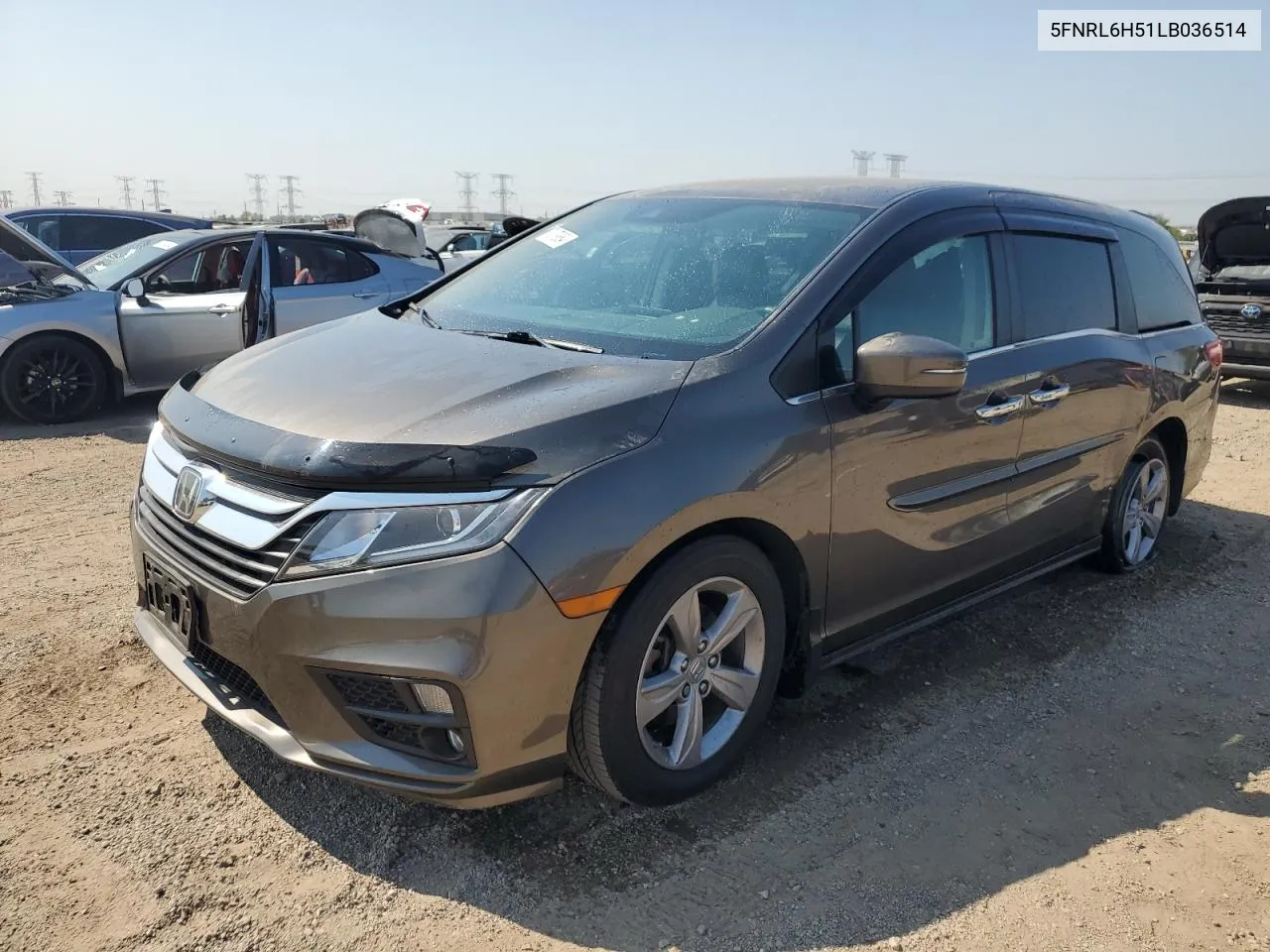 2020 Honda Odyssey Ex VIN: 5FNRL6H51LB036514 Lot: 71379884