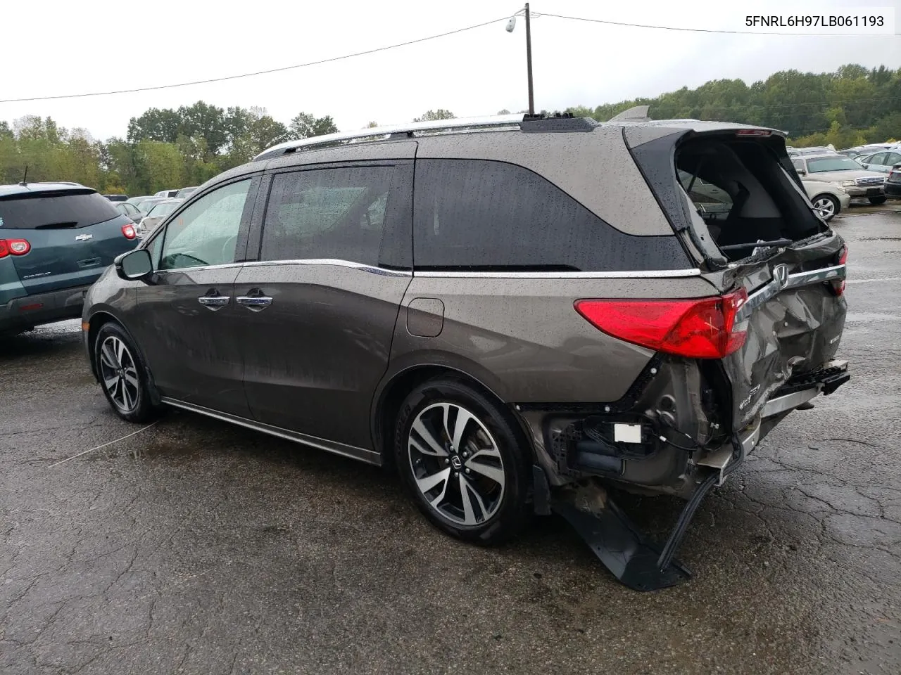 2020 Honda Odyssey Elite VIN: 5FNRL6H97LB061193 Lot: 71413214