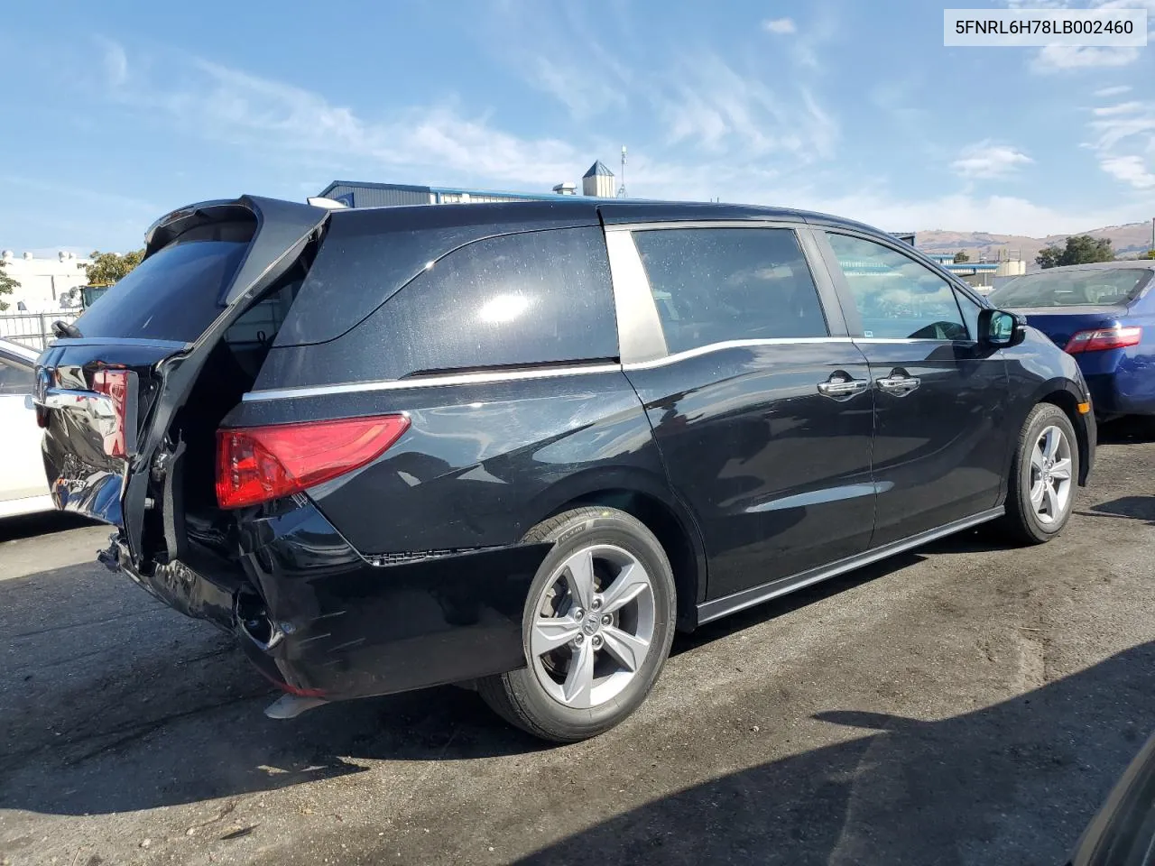 2020 Honda Odyssey Exl VIN: 5FNRL6H78LB002460 Lot: 71727314