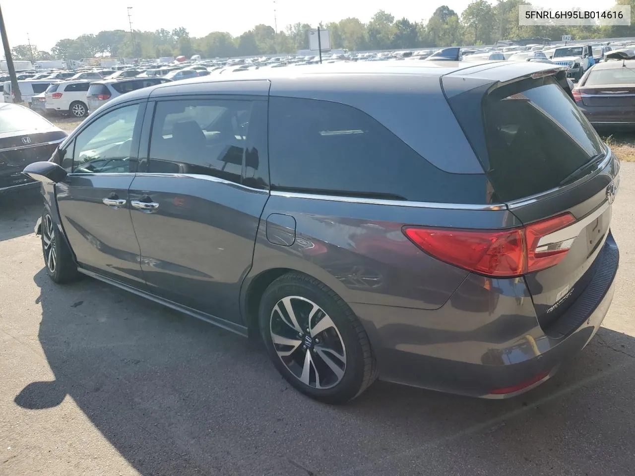 2020 Honda Odyssey Elite VIN: 5FNRL6H95LB014616 Lot: 72231424