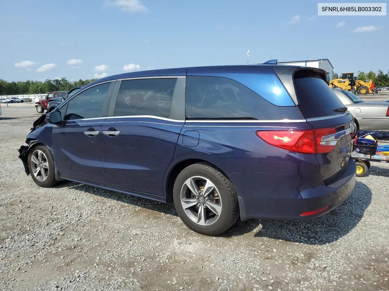 2020 Honda Odyssey Touring VIN: 5FNRL6H85LB003302 Lot: 72709924