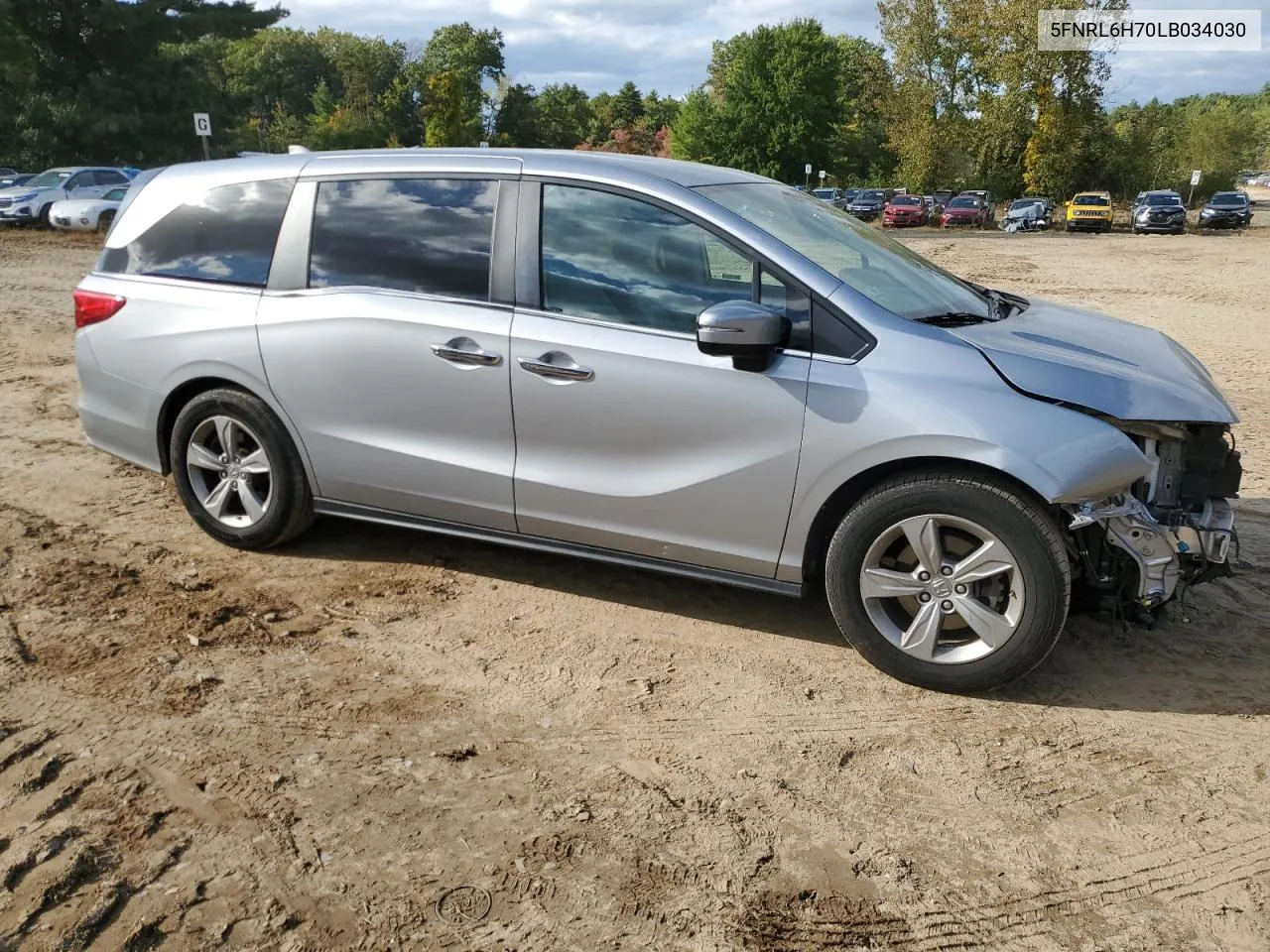 2020 Honda Odyssey Exl VIN: 5FNRL6H70LB034030 Lot: 72824224