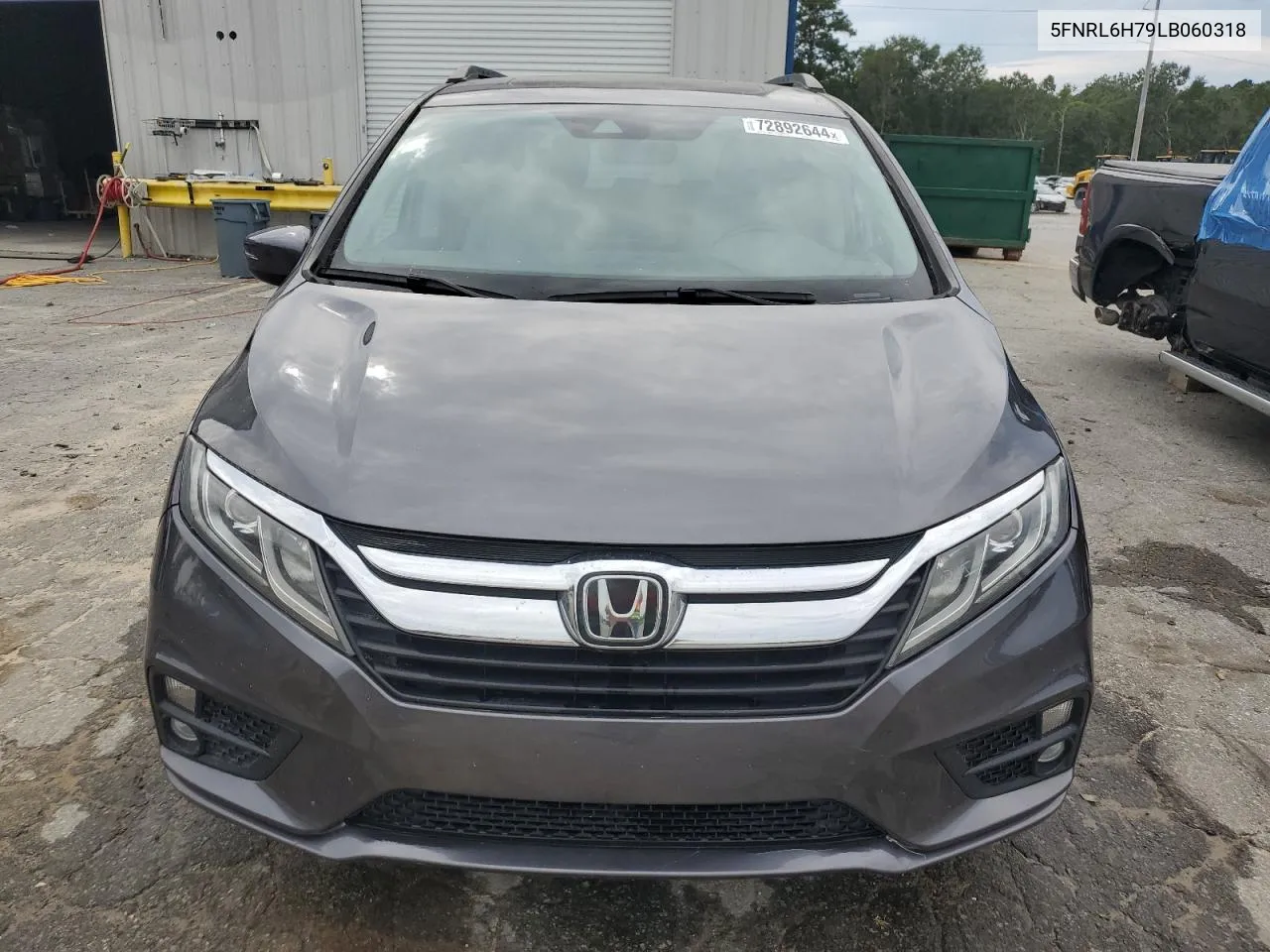 2020 Honda Odyssey Exl VIN: 5FNRL6H79LB060318 Lot: 72892644