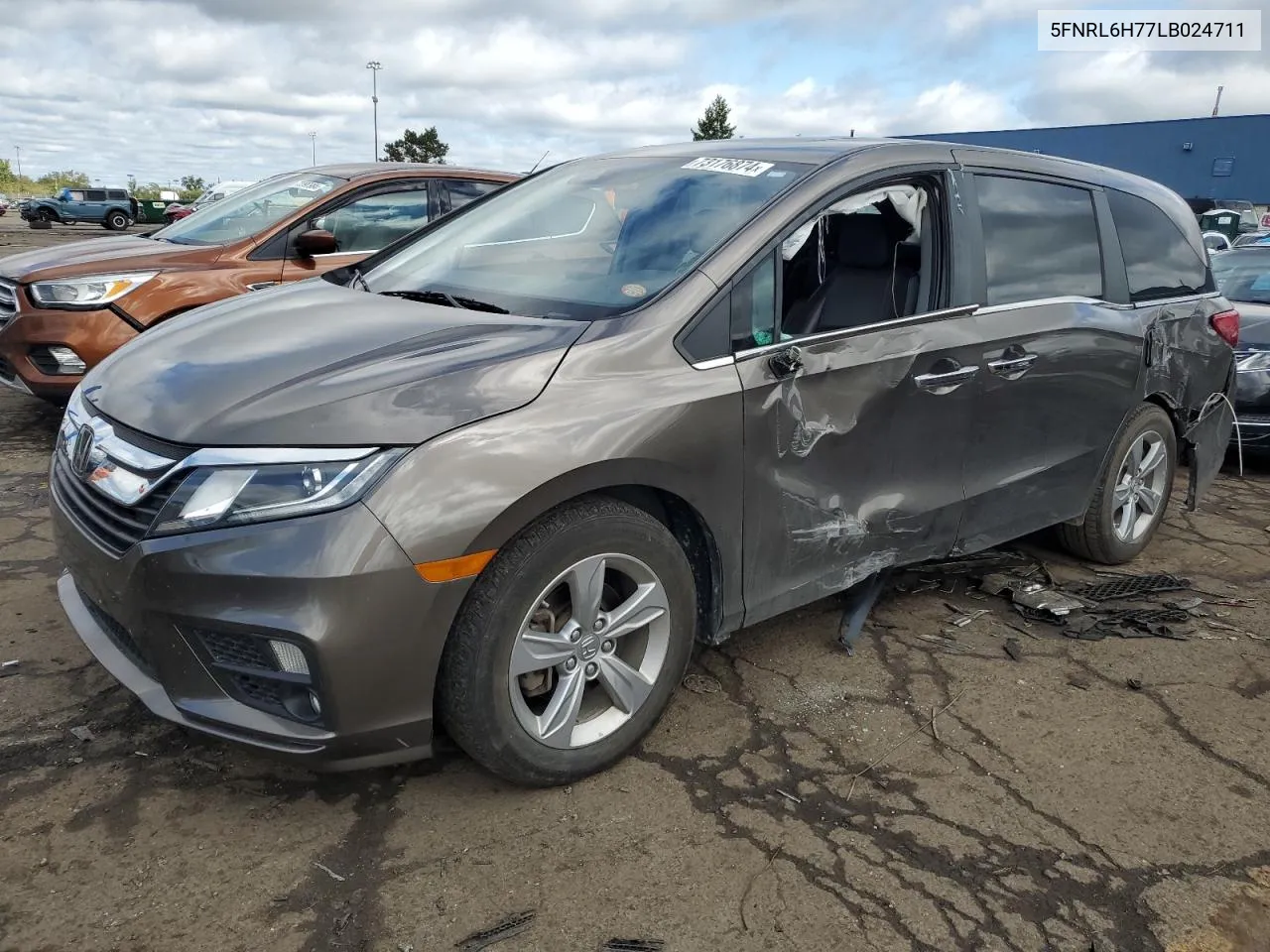 5FNRL6H77LB024711 2020 Honda Odyssey Exl