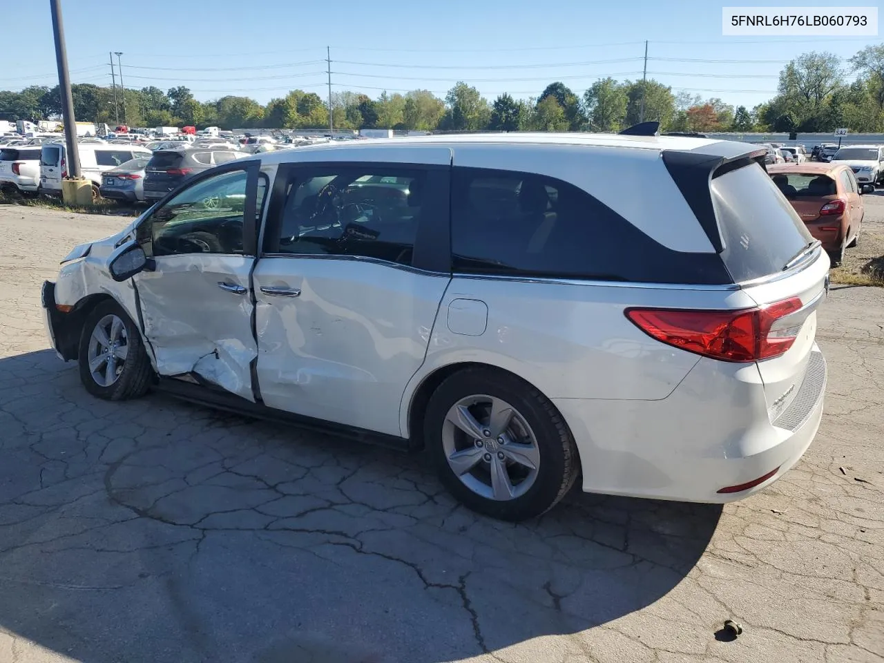 2020 Honda Odyssey Exl VIN: 5FNRL6H76LB060793 Lot: 74463794