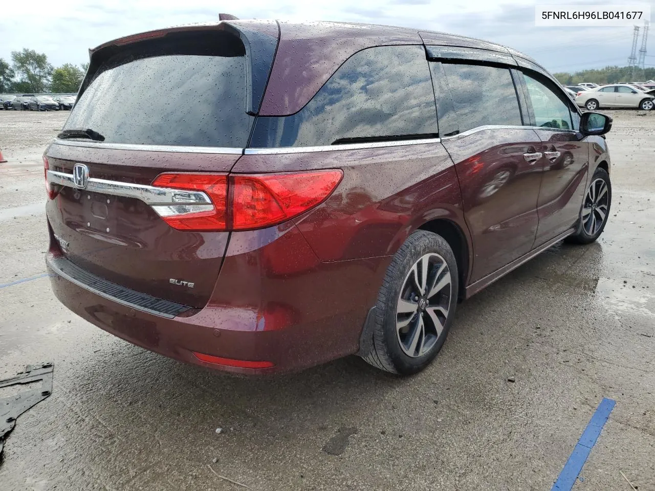 2020 Honda Odyssey Elite VIN: 5FNRL6H96LB041677 Lot: 74690864