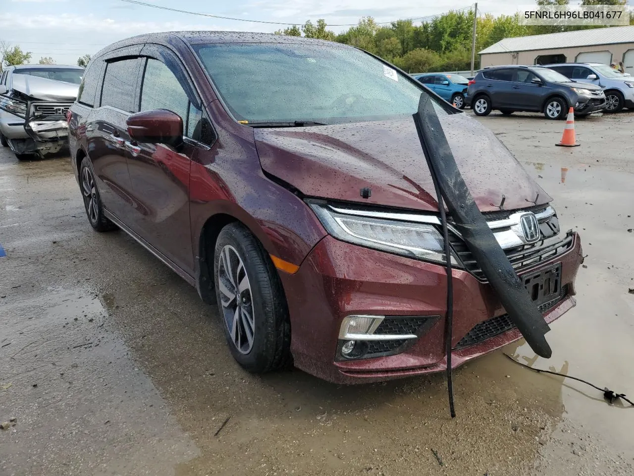 2020 Honda Odyssey Elite VIN: 5FNRL6H96LB041677 Lot: 74690864