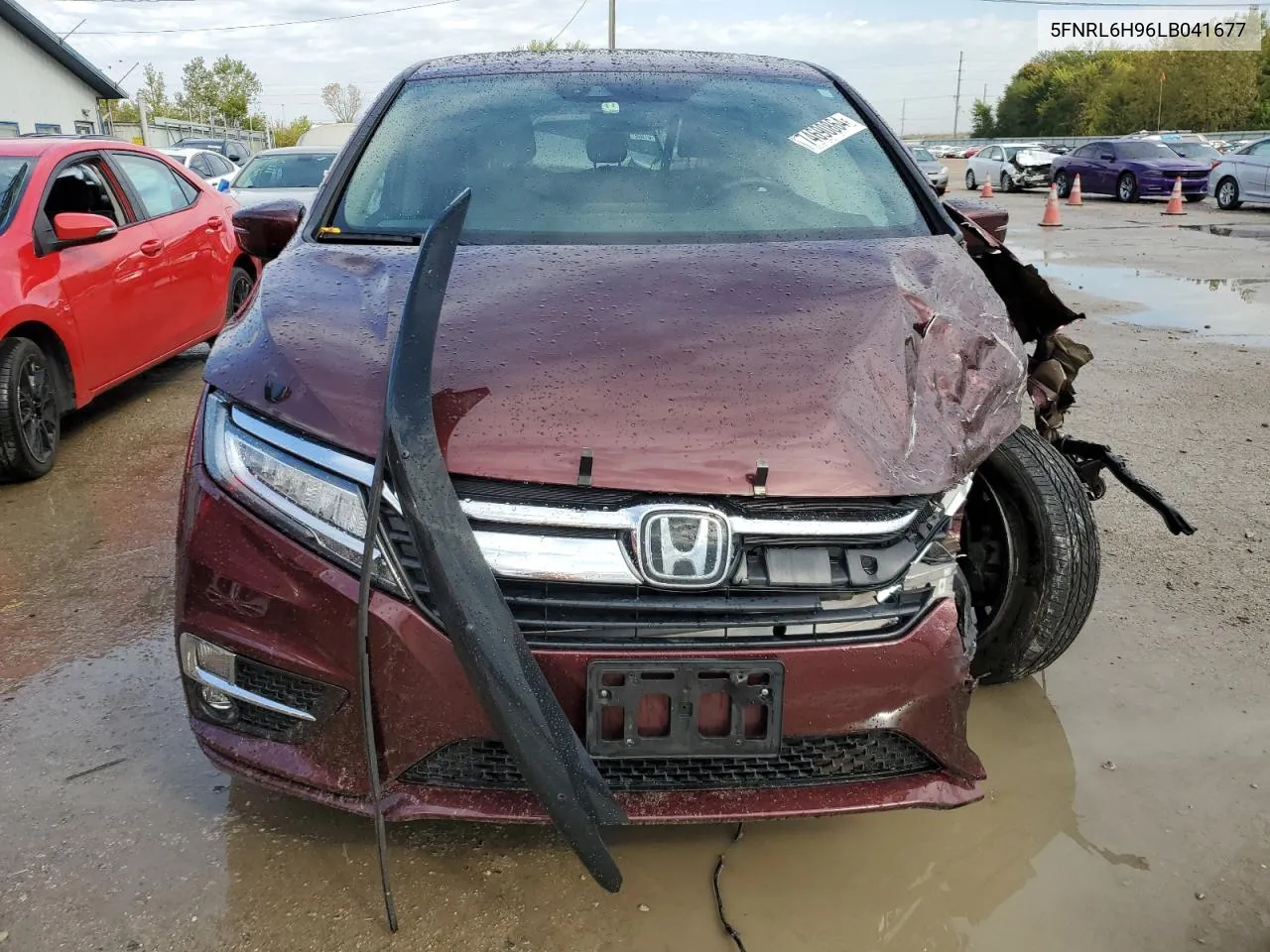 2020 Honda Odyssey Elite VIN: 5FNRL6H96LB041677 Lot: 74690864