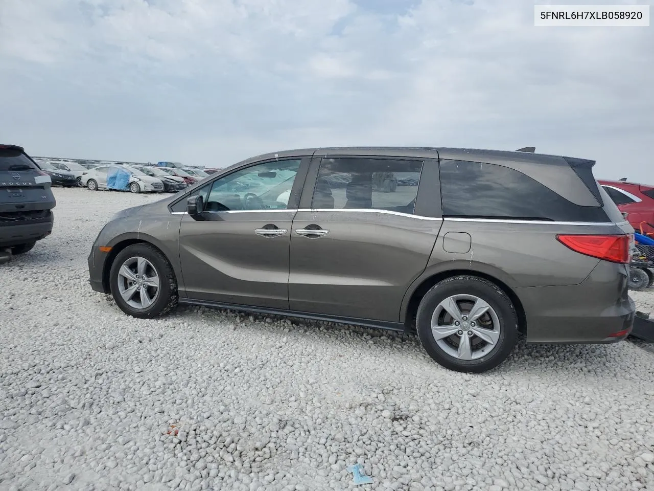 2020 Honda Odyssey Exl VIN: 5FNRL6H7XLB058920 Lot: 76243714