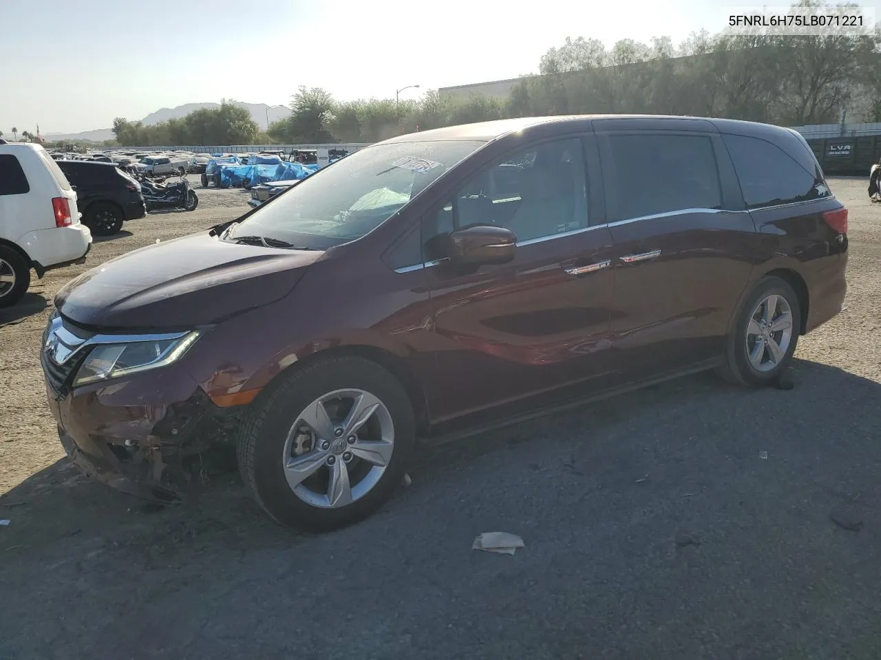 2020 Honda Odyssey Exl VIN: 5FNRL6H75LB071221 Lot: 76722714