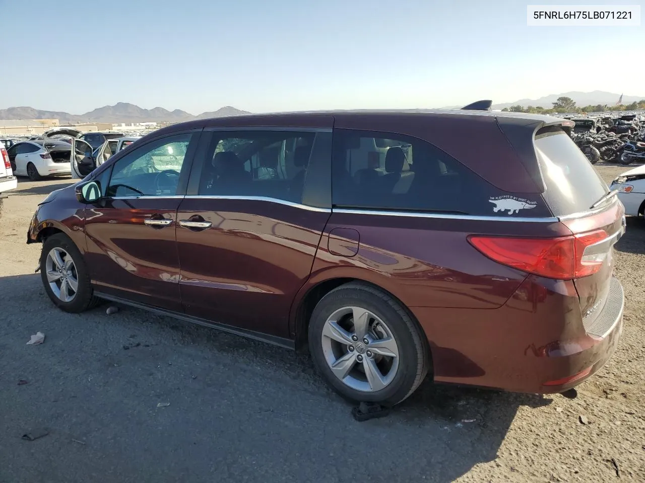 2020 Honda Odyssey Exl VIN: 5FNRL6H75LB071221 Lot: 76722714