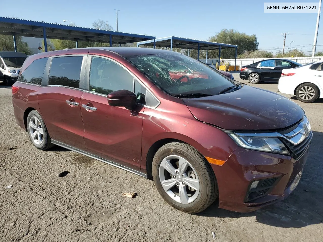 2020 Honda Odyssey Exl VIN: 5FNRL6H75LB071221 Lot: 76722714