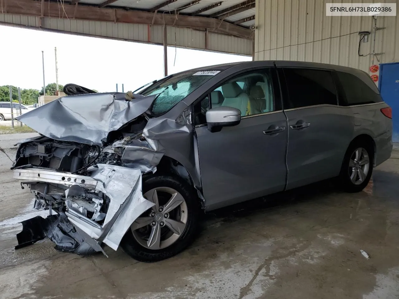 2020 Honda Odyssey Exl VIN: 5FNRL6H73LB029386 Lot: 77823044