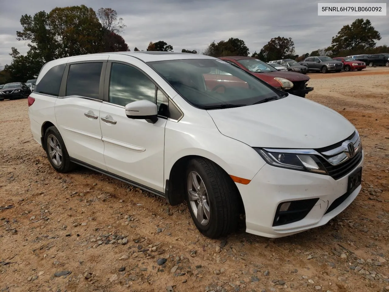 2020 Honda Odyssey Exl VIN: 5FNRL6H79LB060092 Lot: 78515564