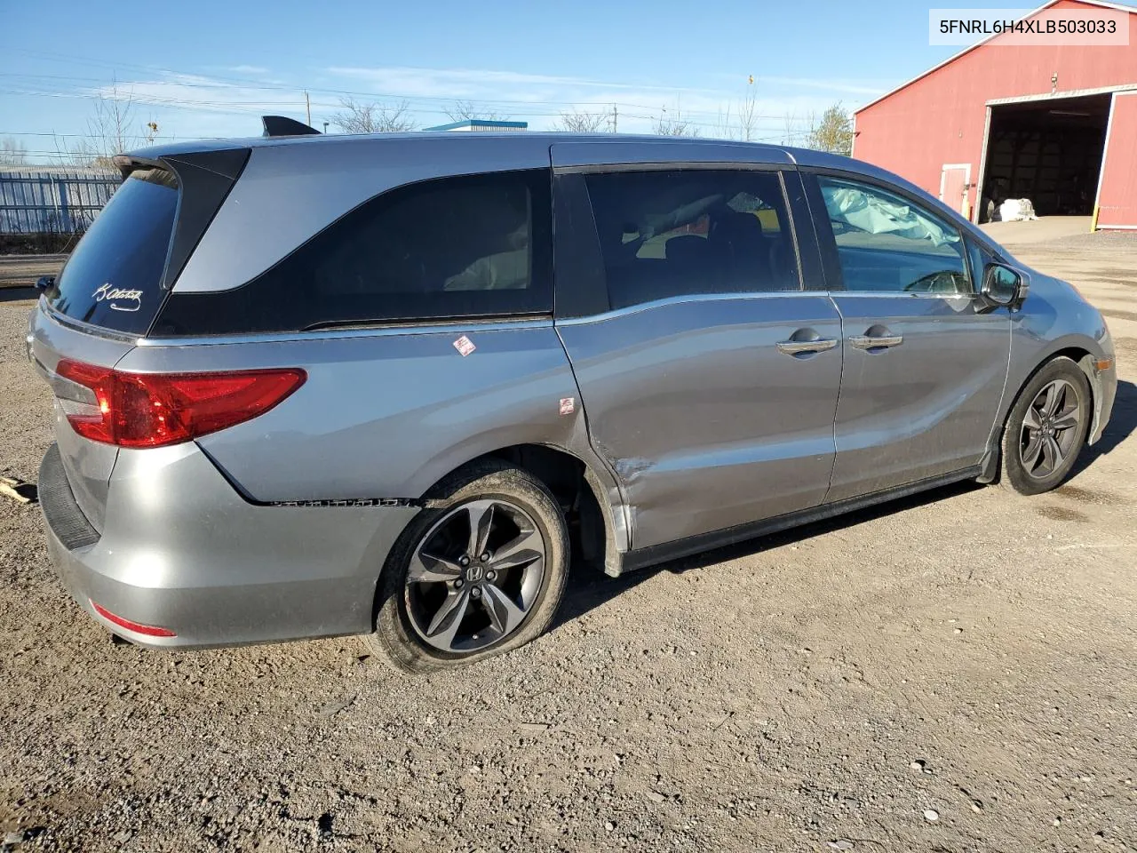 2020 Honda Odyssey Ex VIN: 5FNRL6H4XLB503033 Lot: 79949874