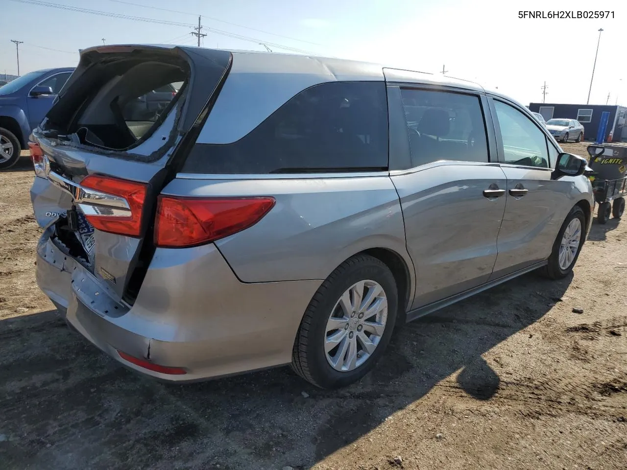 2020 Honda Odyssey Lx VIN: 5FNRL6H2XLB025971 Lot: 80063574