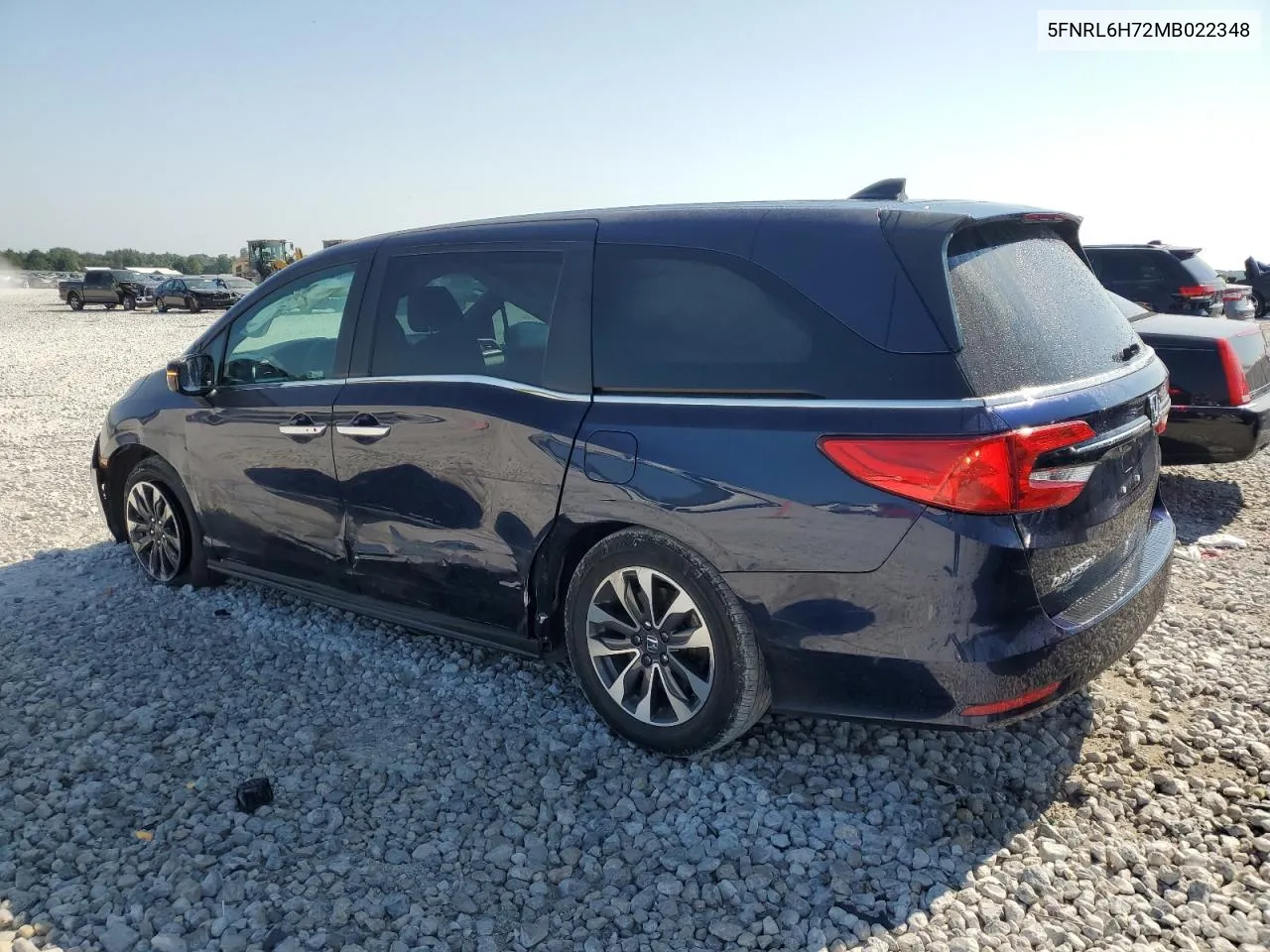 2021 Honda Odyssey Exl VIN: 5FNRL6H72MB022348 Lot: 64770044