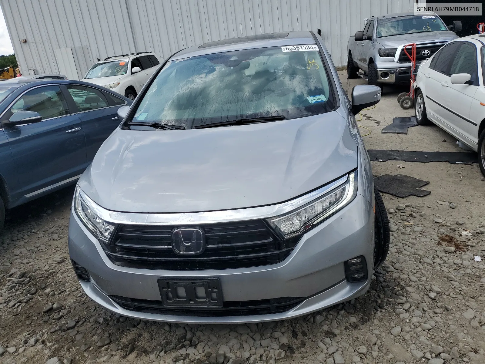 2021 Honda Odyssey Exl VIN: 5FNRL6H79MB044718 Lot: 65351134