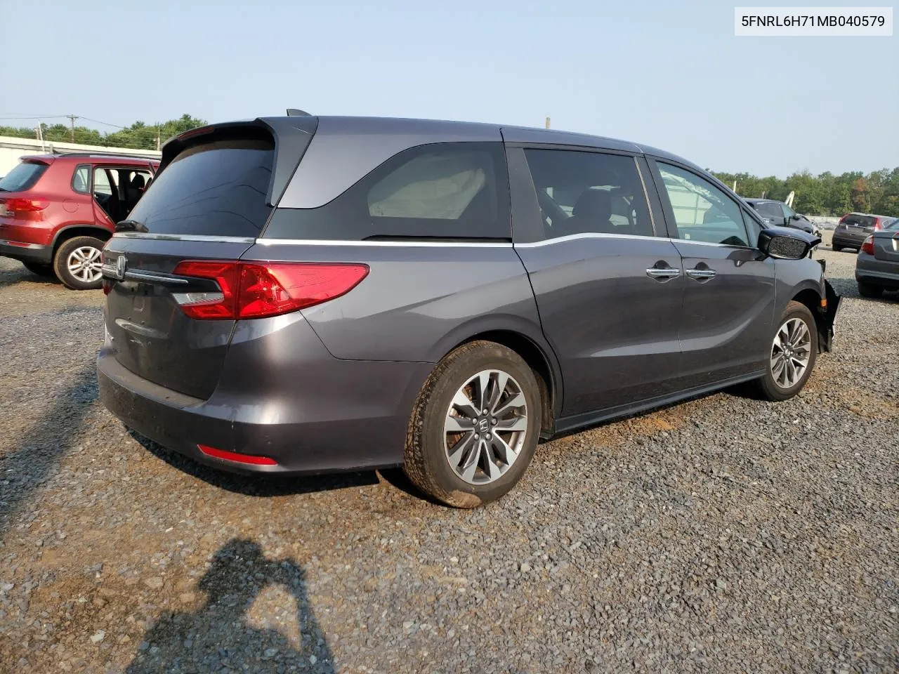 2021 Honda Odyssey Exl VIN: 5FNRL6H71MB040579 Lot: 67417934