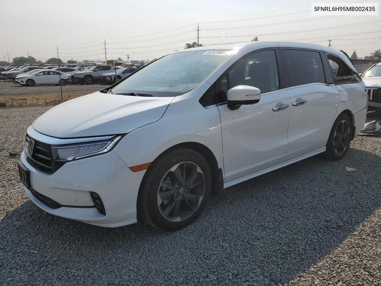 2021 Honda Odyssey Elite VIN: 5FNRL6H95MB002435 Lot: 69262984