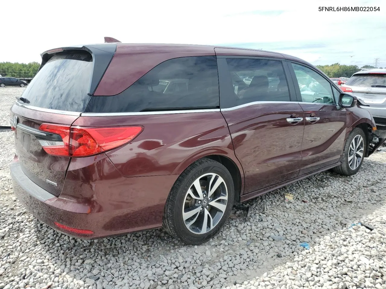 2021 Honda Odyssey Touring VIN: 5FNRL6H86MB022054 Lot: 69695054