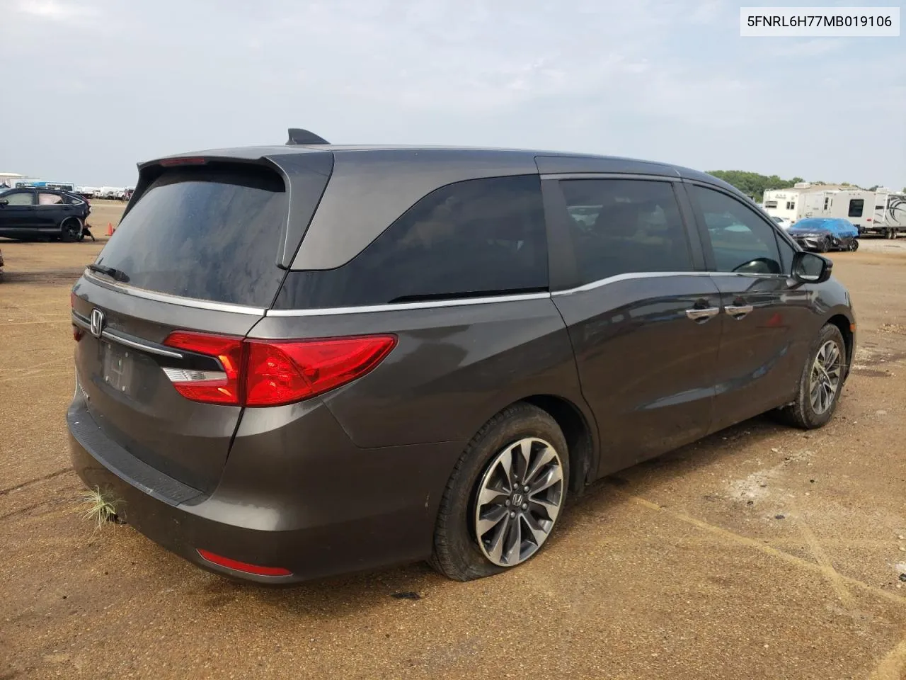 2021 Honda Odyssey Exl VIN: 5FNRL6H77MB019106 Lot: 70207934