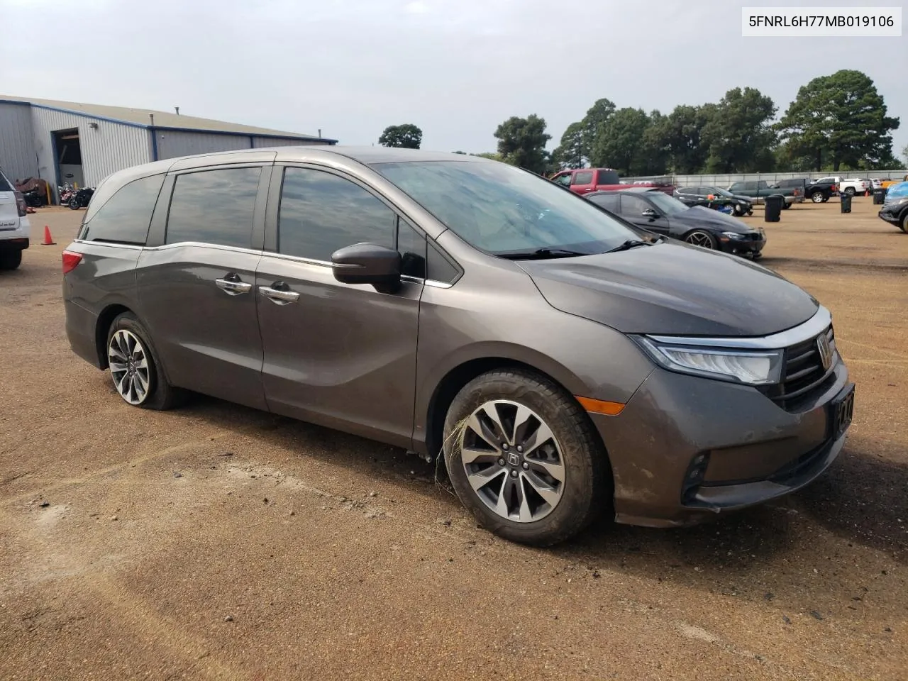 2021 Honda Odyssey Exl VIN: 5FNRL6H77MB019106 Lot: 70207934