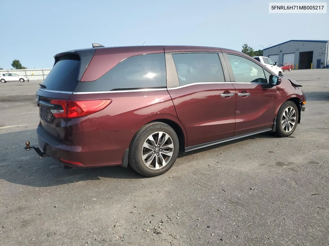 5FNRL6H71MB005217 2021 Honda Odyssey Exl